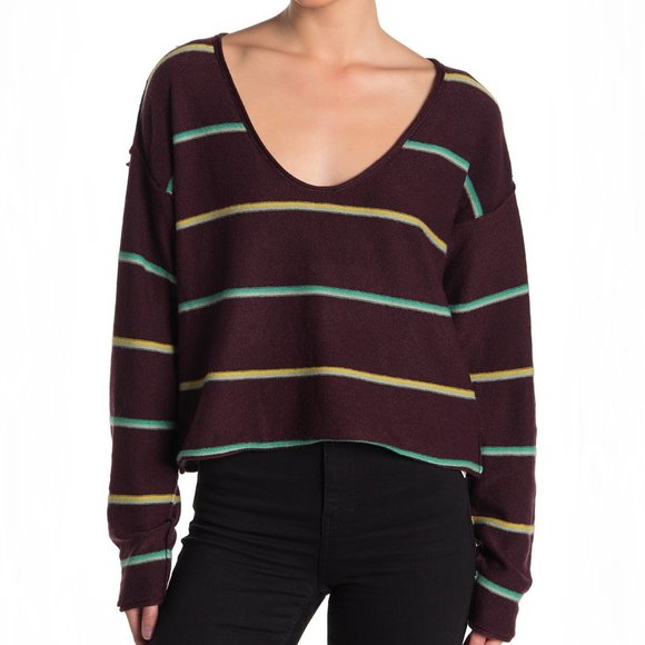 Free People Sweaters - Free People ~ Make You Mine Stripe Sweater XS